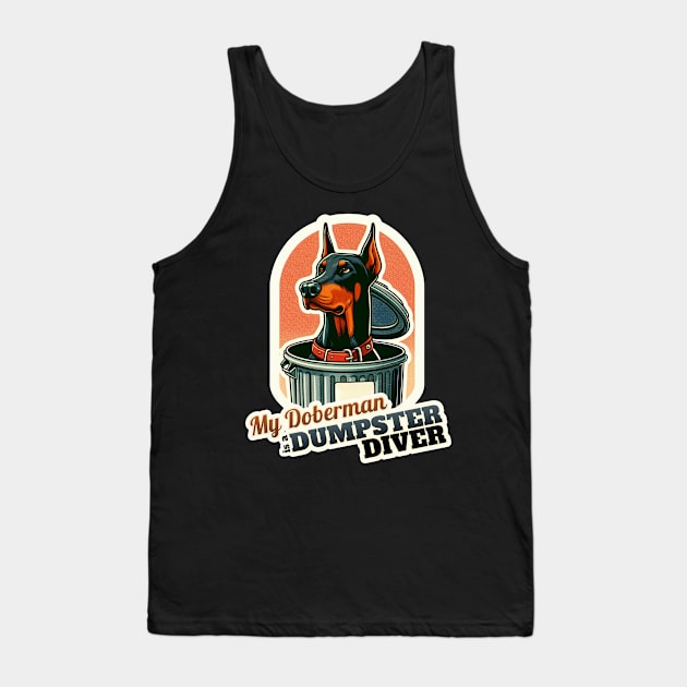 Trashman Doberman Tank Top by k9-tee